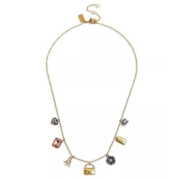 COACH Signature Tabby Charm Necklace - Picture 5 of 5